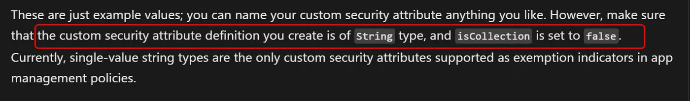 Screenshot showing Entra application policy bug investigation (step 1)