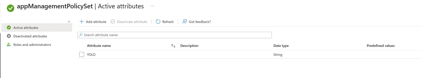 Screenshot showing Entra application policy bug investigation (step 4)