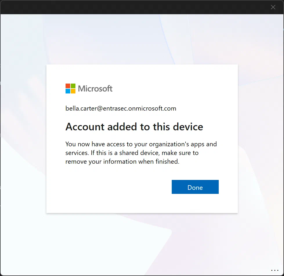 Screenshot showing Accessing Azure Virtual Desktop and Windows 365 Cloud PC from unmanaged devices (step 10)