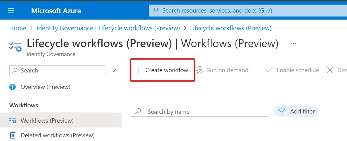 Screenshot related to Building the workflow