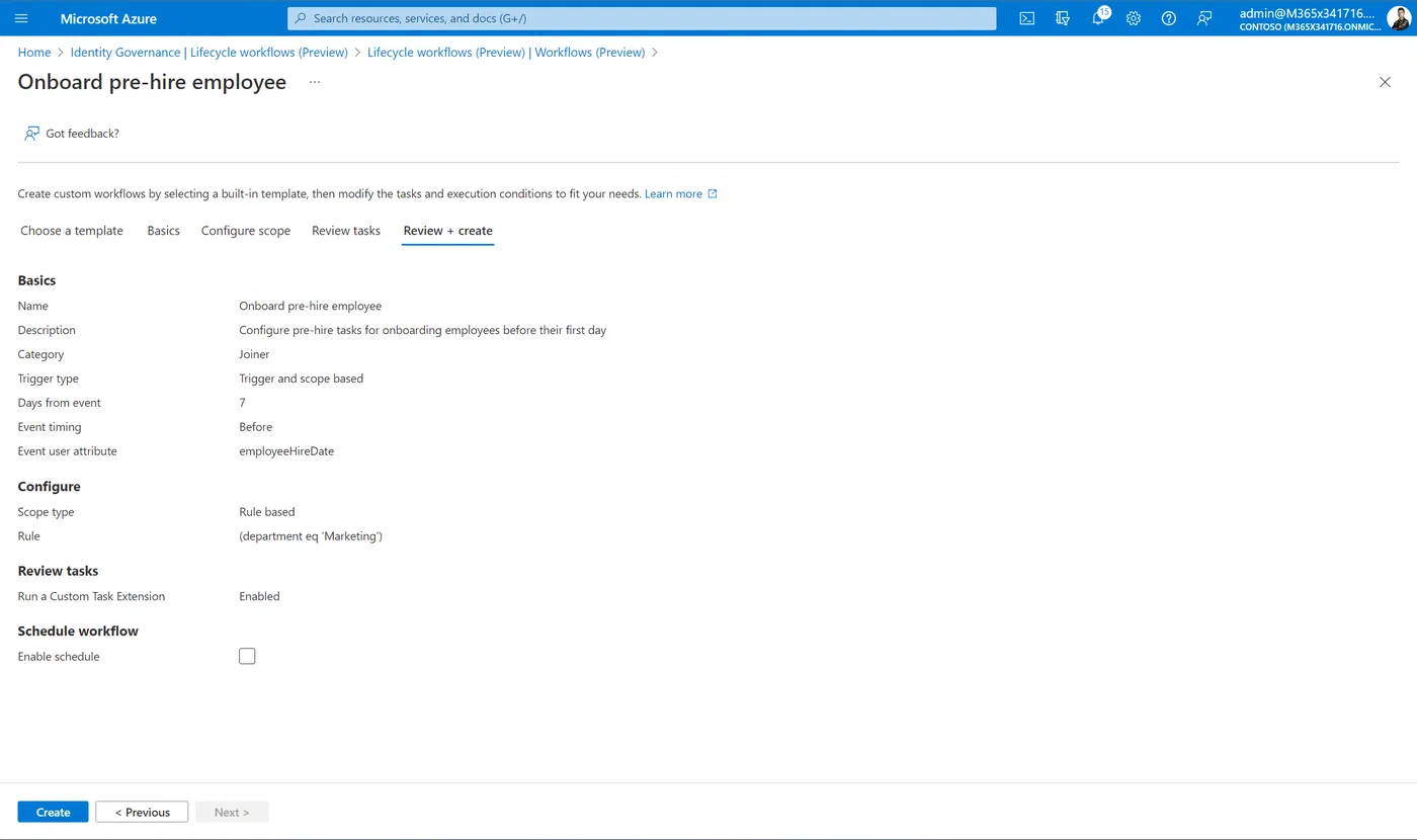 Screenshot related to Building the workflow