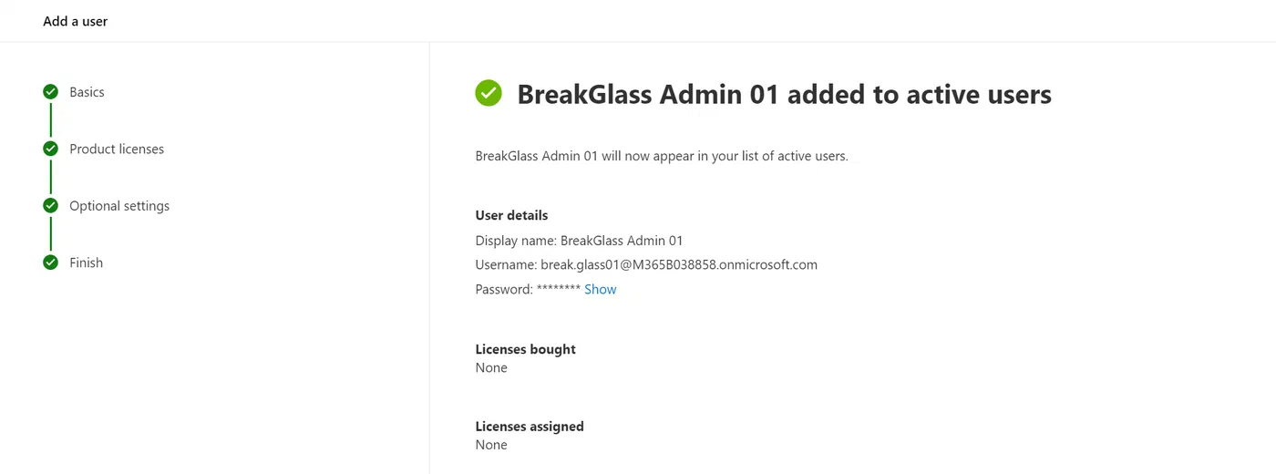 Screenshot related to 1. Create at least one, but preferably two, new accounts.
