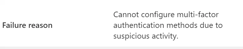 Conditional Access sign-in blocked when the user has not registered for MFA