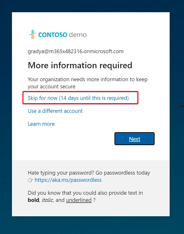 Azure AD Identity Protection MFA registration policy overview