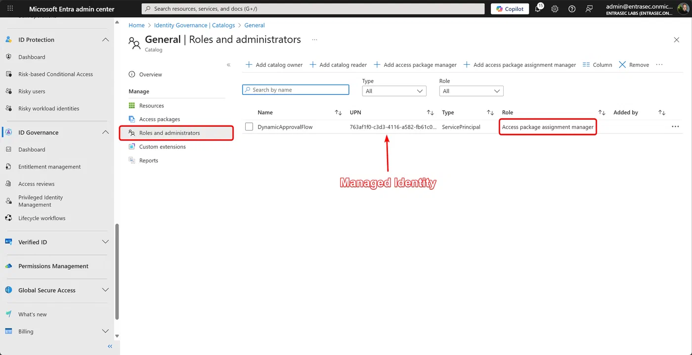 Screenshot 8 from Dynamic approval in Entra ID access packages using custom extensions