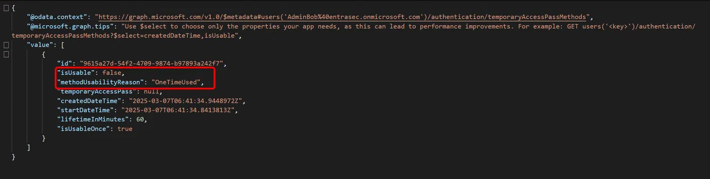 Screenshot 9 from Evilginx loves Temporary Access Passes too