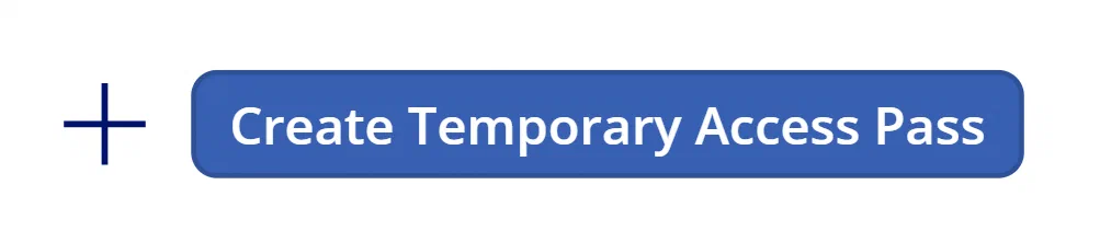 Power Apps button configured to create a Temporary Access Pass