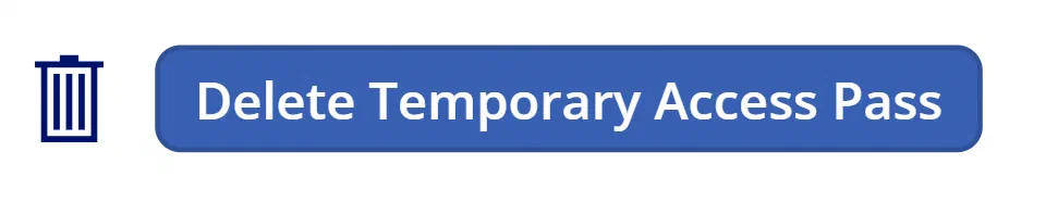 Power Apps button configured to delete an existing Temporary Access Pass
