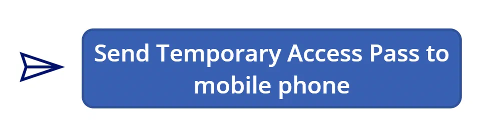Optional Power Apps button that sends a Temporary Access Pass by SMS