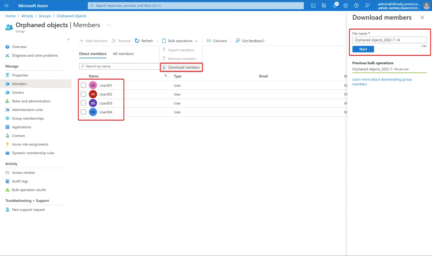 Screenshot related to Azure AD Dynamic Groups