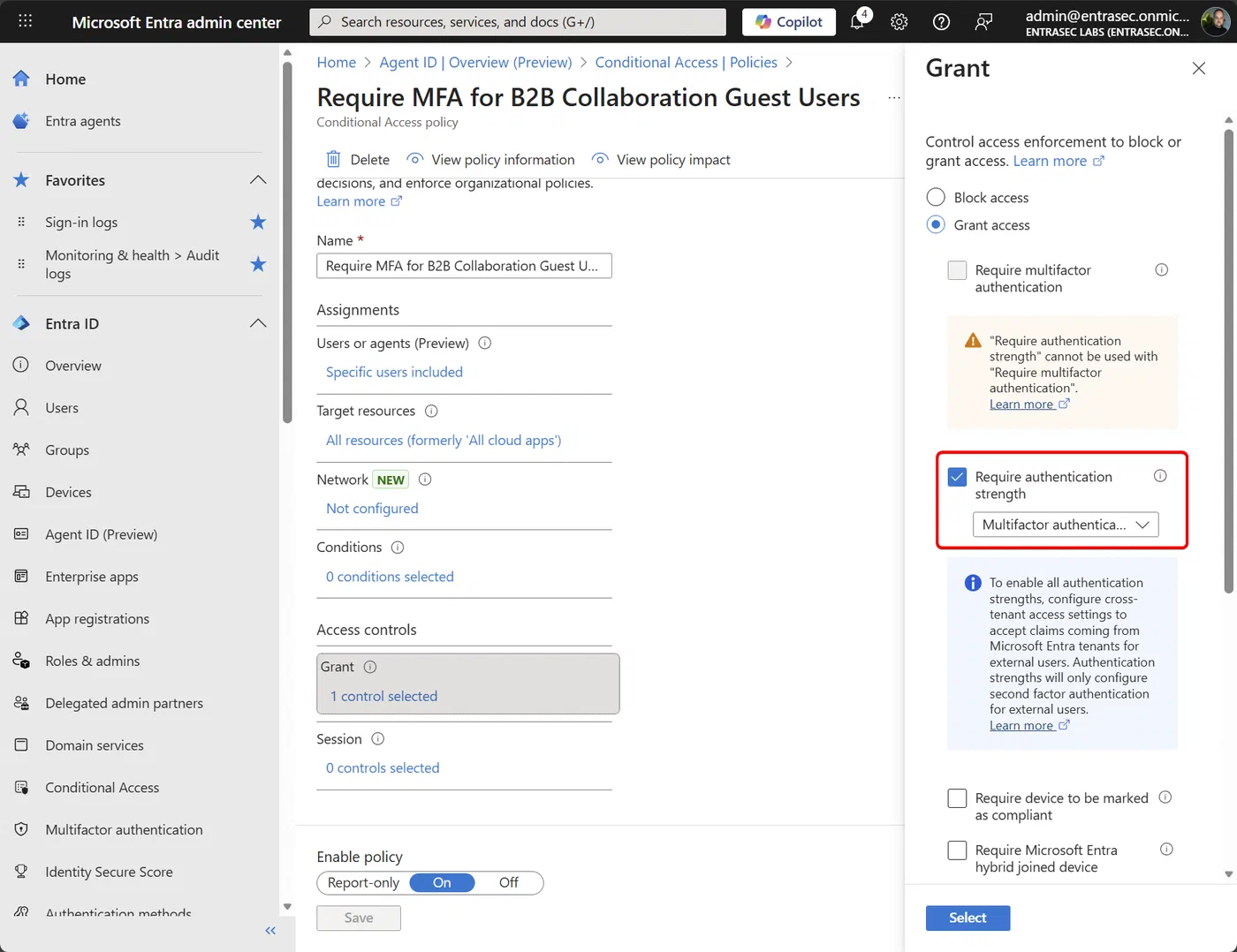 Screenshot showing Passkey authentication for Entra ID guest users (step 3)