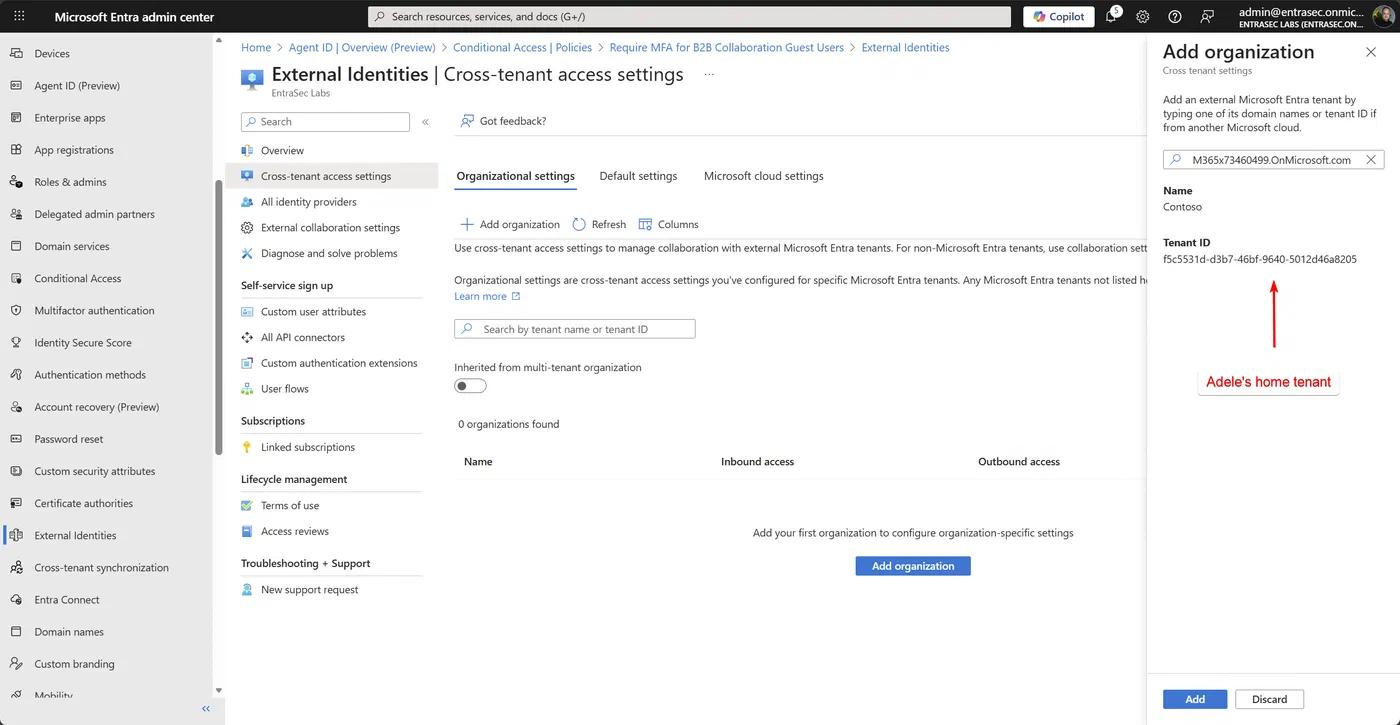 Screenshot showing Passkey authentication for Entra ID guest users (step 6)