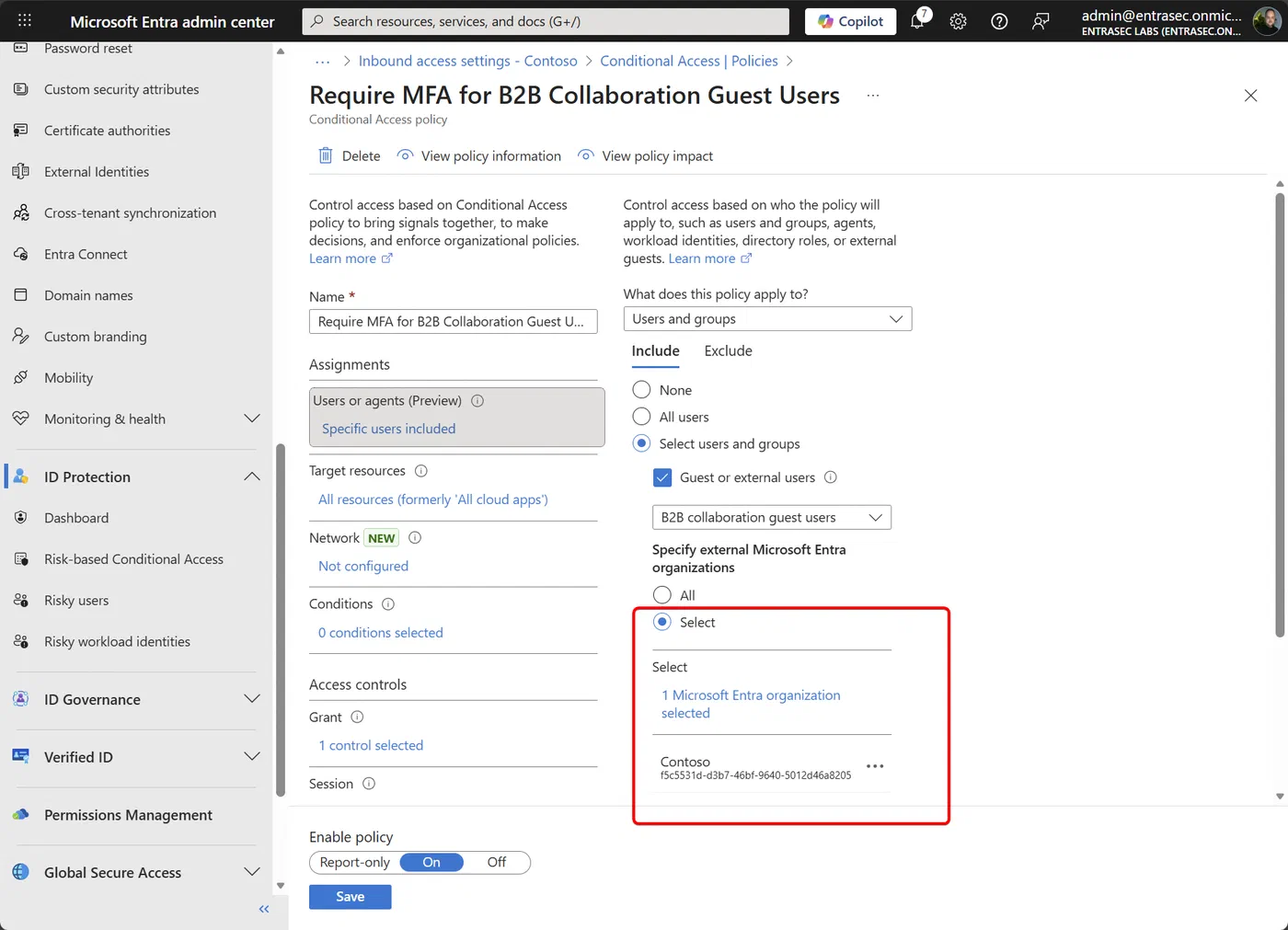 Screenshot showing Passkey authentication for Entra ID guest users (step 10)