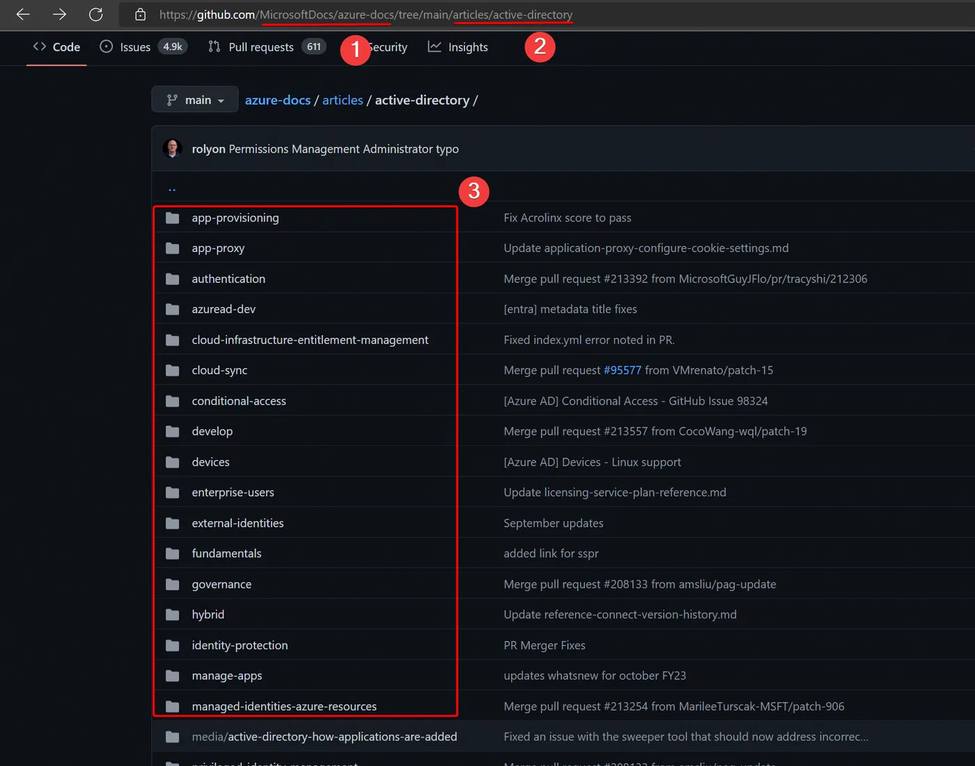 Screenshot related to How to keep track of changes on Microsoft Docs & Learn?