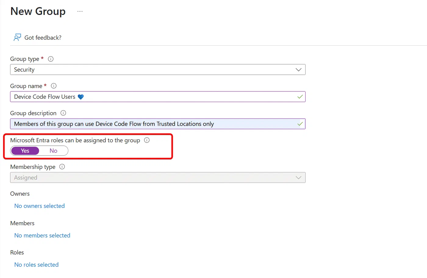 Screenshot 3 from How to restrict Device Code Flow in Entra ID