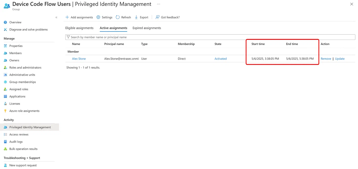 Screenshot 6 from How to restrict Device Code Flow in Entra ID