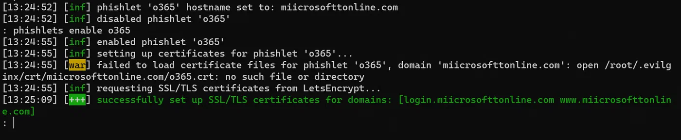 Screenshot related to Step 3 - Configure Evilginx
