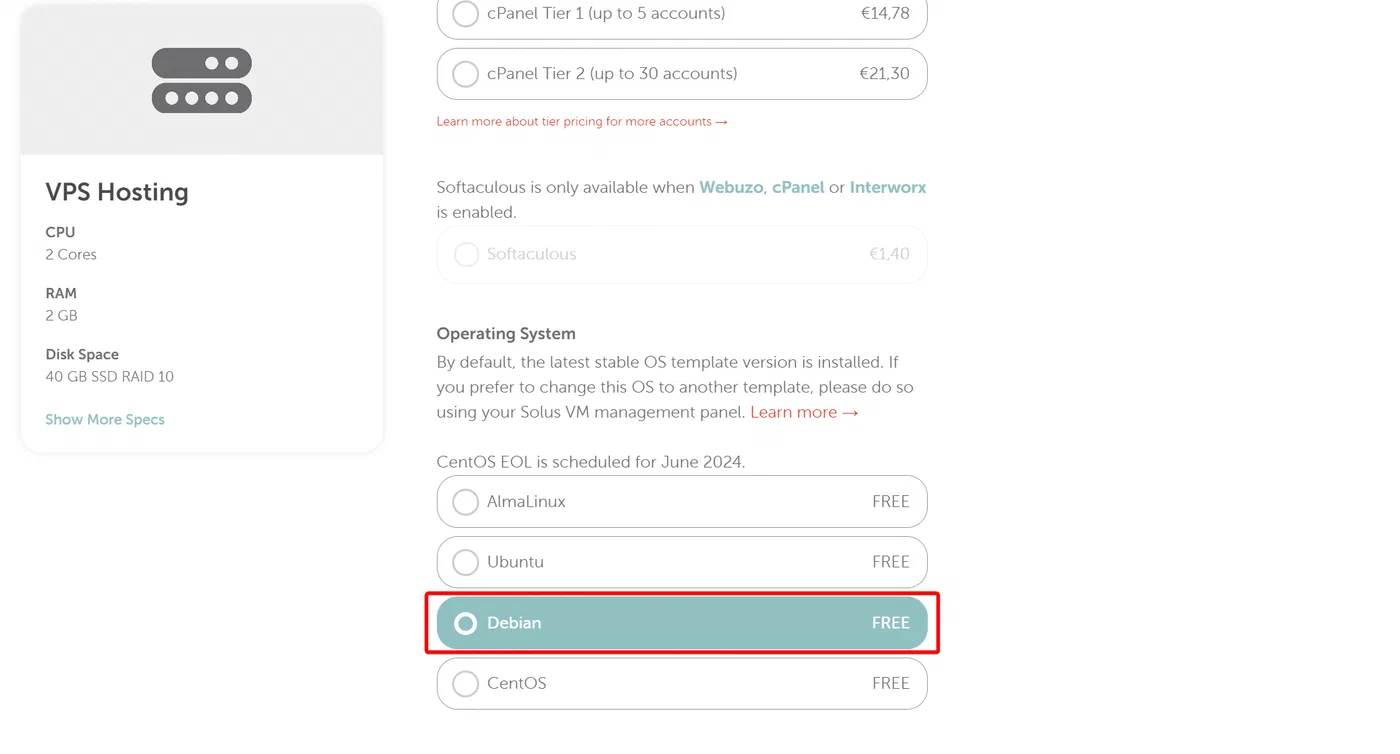 Screenshot related to Step 1 - Spin up the VPS