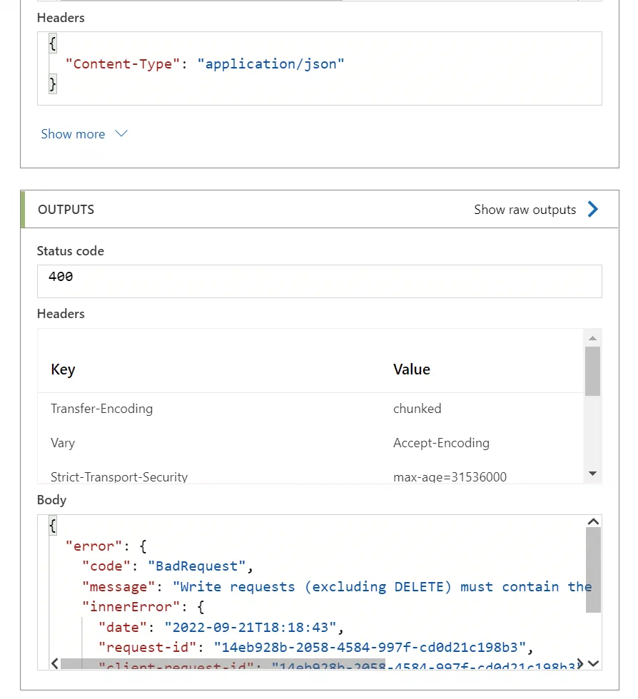 Screenshot related to The issue