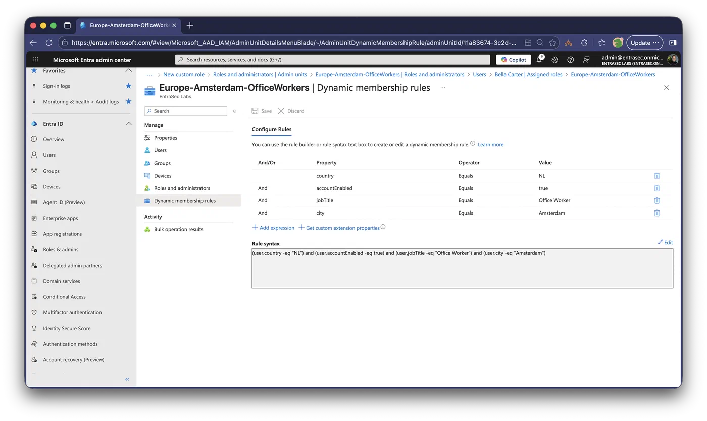 Screenshot showing Least-privilege Temporary Access Pass creation (step 2)