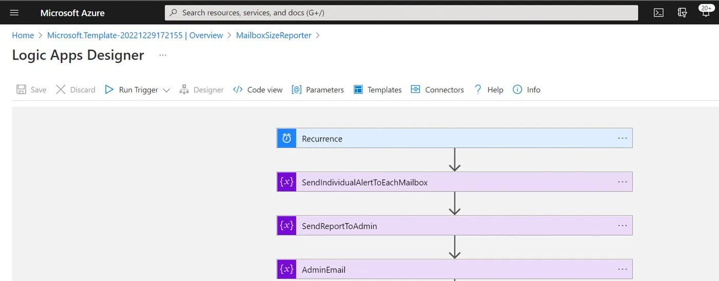 Screenshot related to Import the Logic App from GitHub