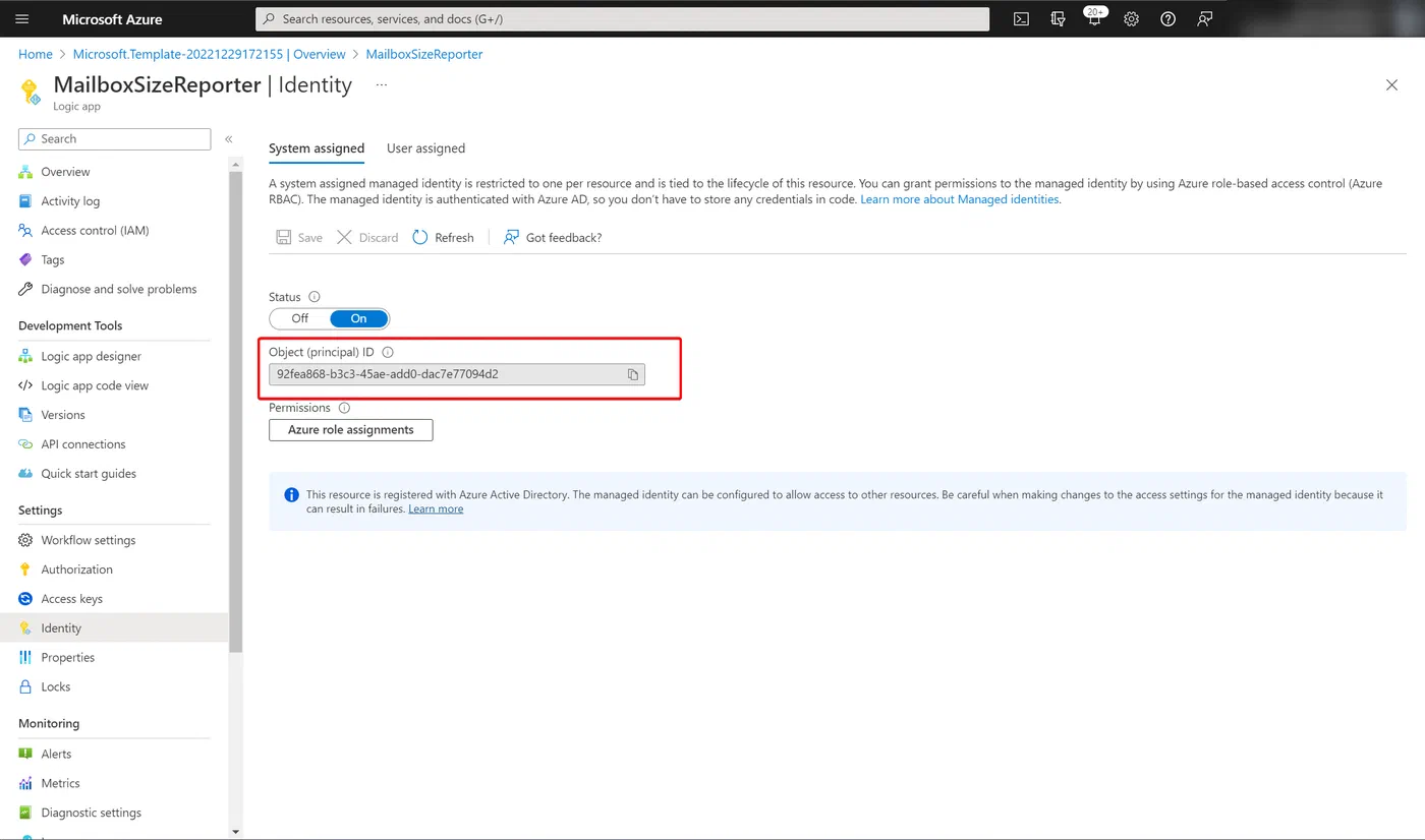 Screenshot related to Import the Logic App from GitHub
