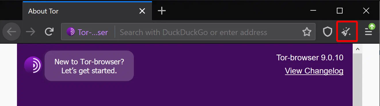Tor Browser control for requesting a new identity during policy testing