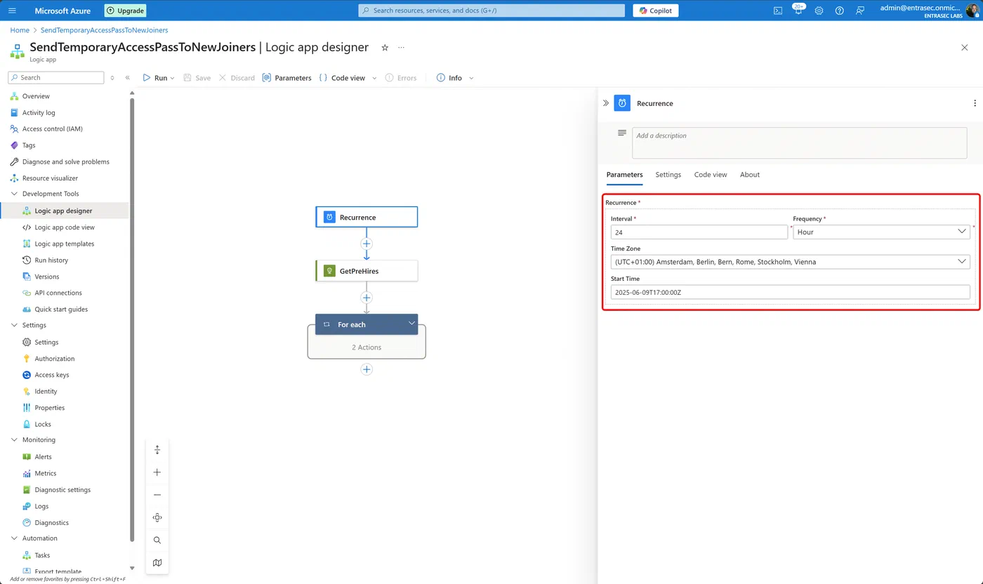 Screenshot 7 from Poor man’s IGA: Generate Temporary Access Pass for joiners