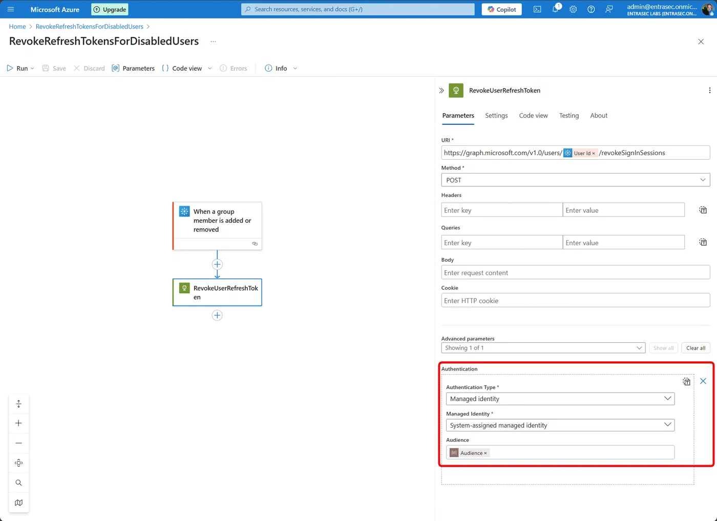 Screenshot 12 from Poor man’s IGA: Revoke all refresh tokens for user