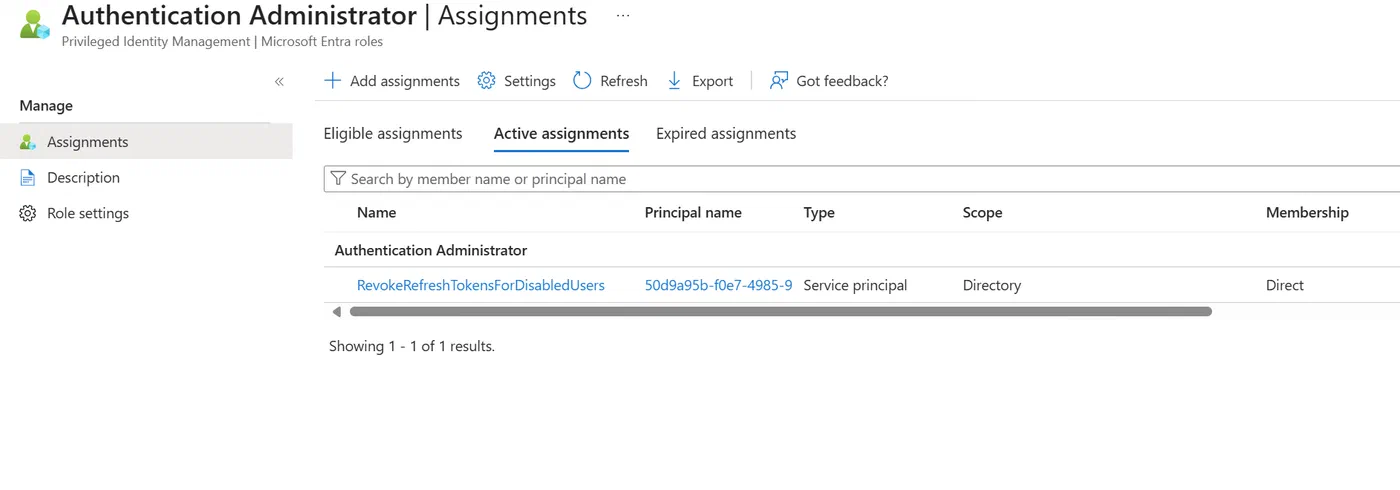 Screenshot 6 from Poor man’s IGA: Revoke all refresh tokens for user