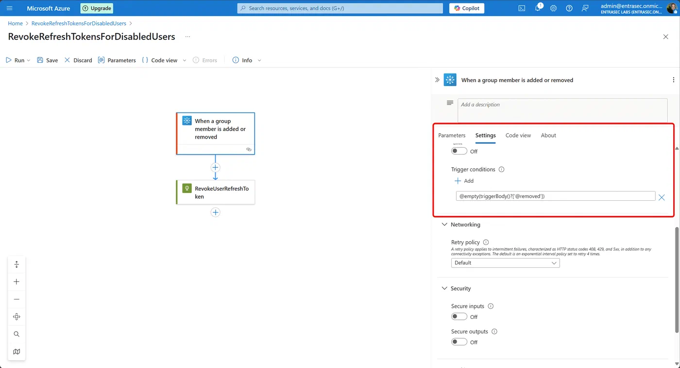 Screenshot 10 from Poor man’s IGA: Revoke all refresh tokens for user