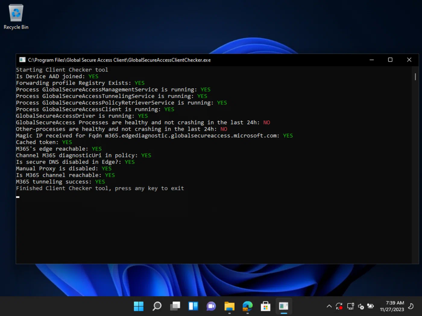 Screenshot: vmconnect hp6VbBZWl3