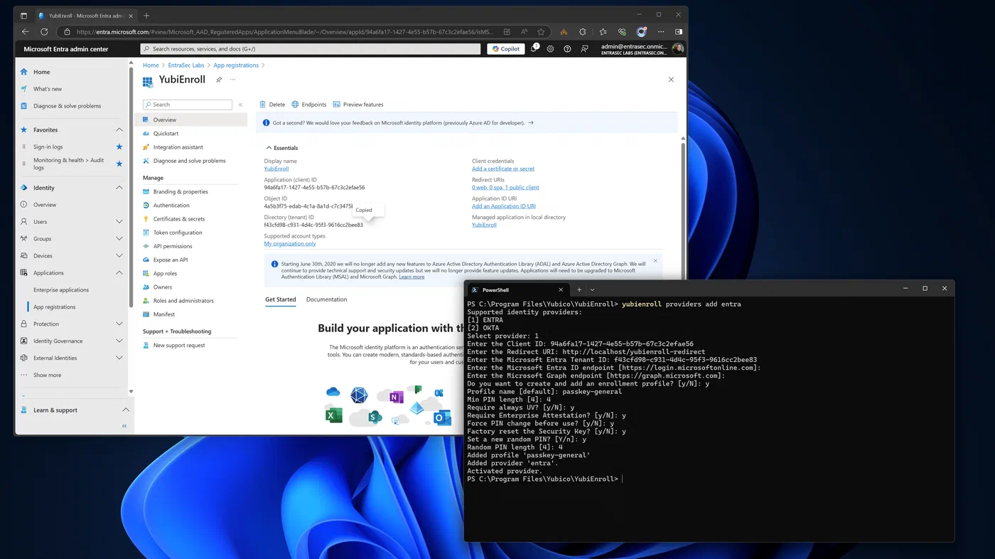 Screenshot 3 from Register Yubikeys on behalf of your users with YubiEnroll