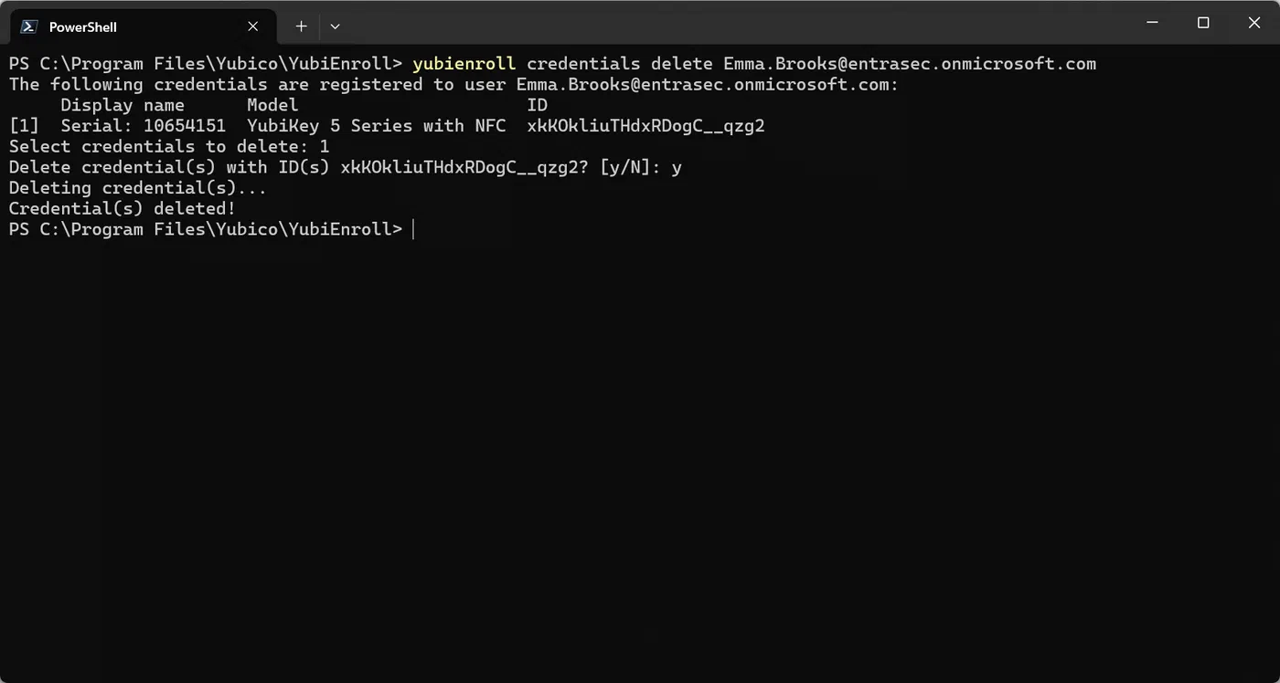 Screenshot 10 from Register Yubikeys on behalf of your users with YubiEnroll
