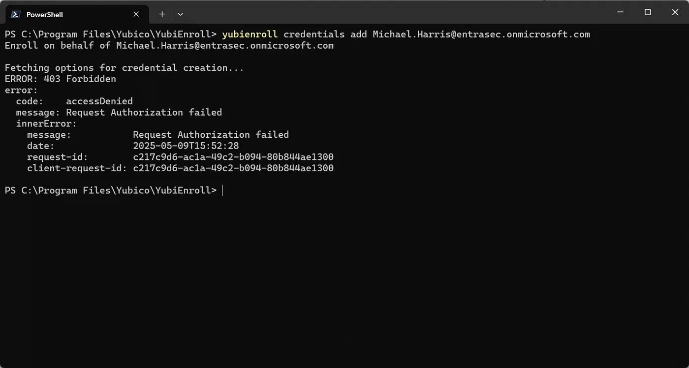 Screenshot 12 from Register Yubikeys on behalf of your users with YubiEnroll