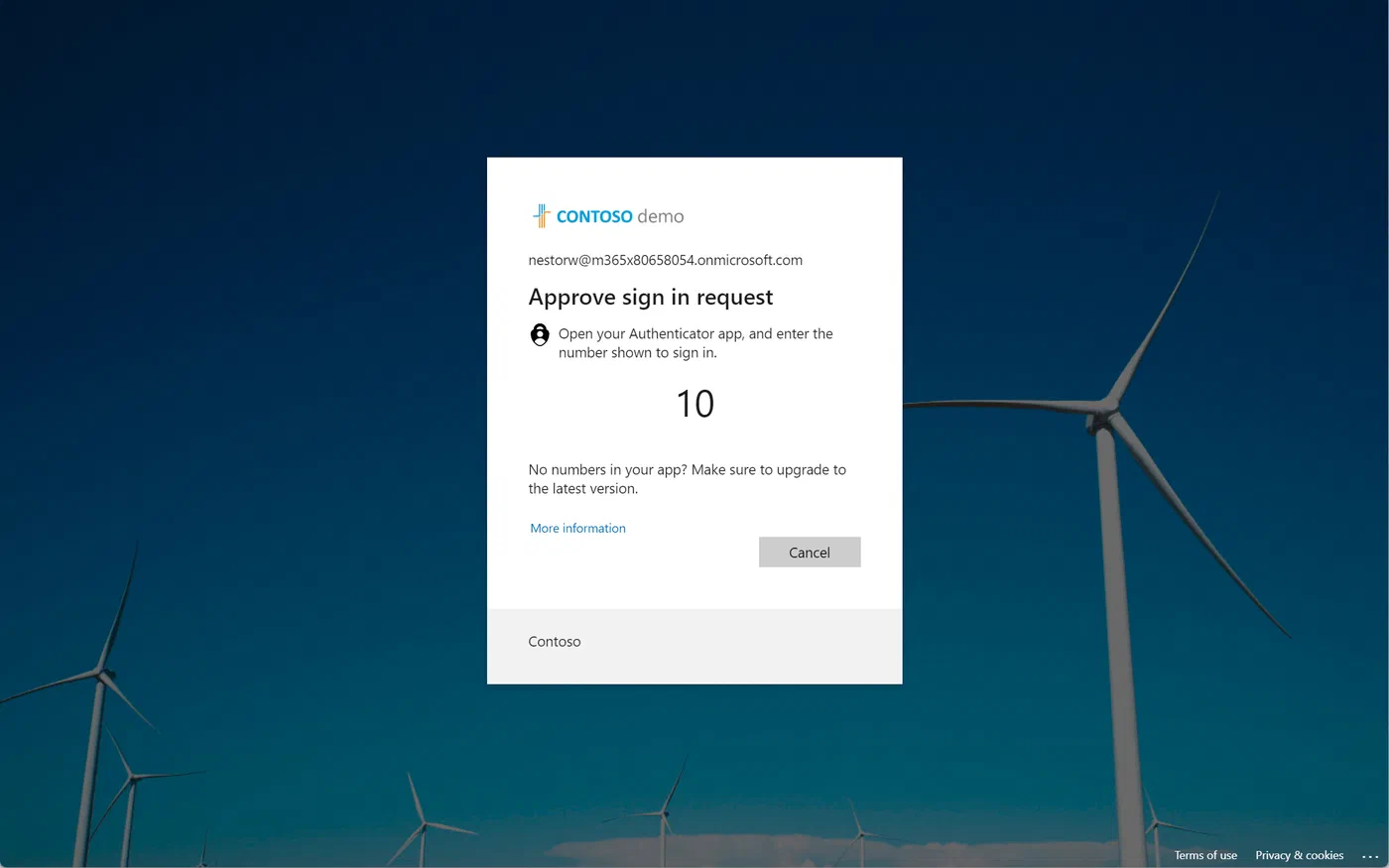 Azure MFA prompt during the step-up authentication flow