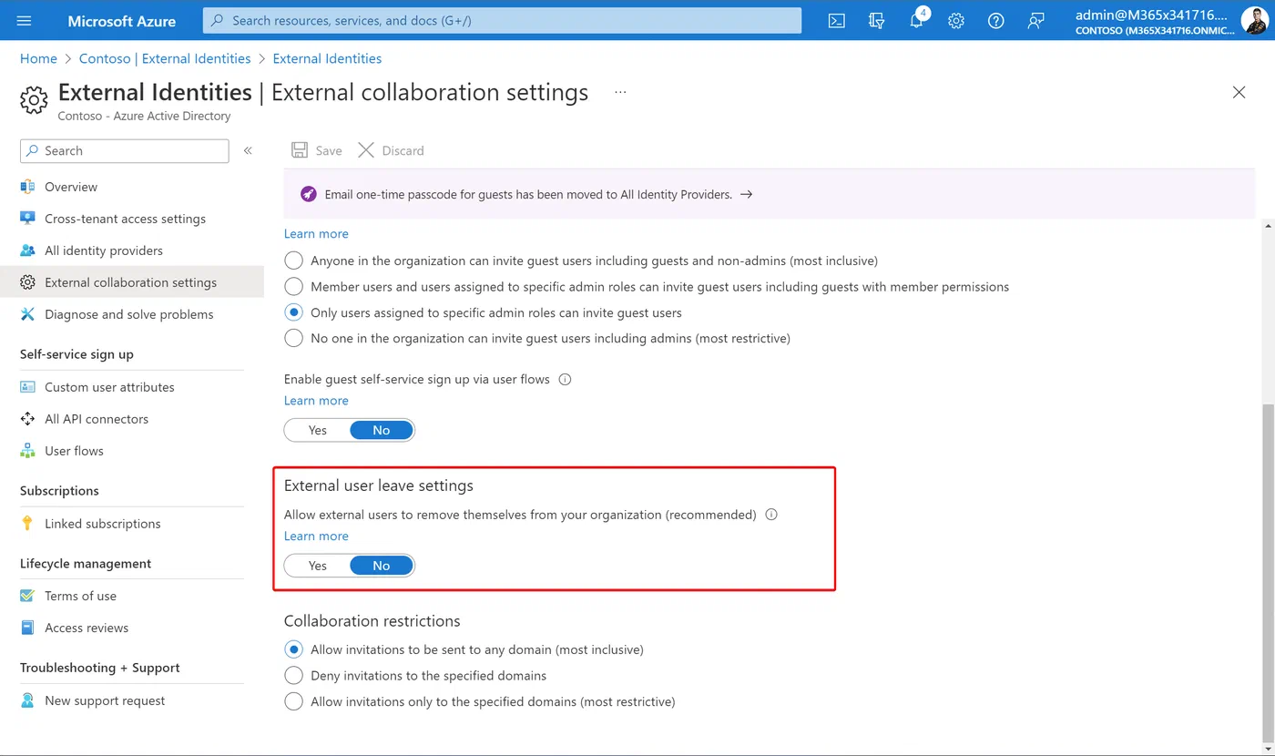 Screenshot related to Setting the policy