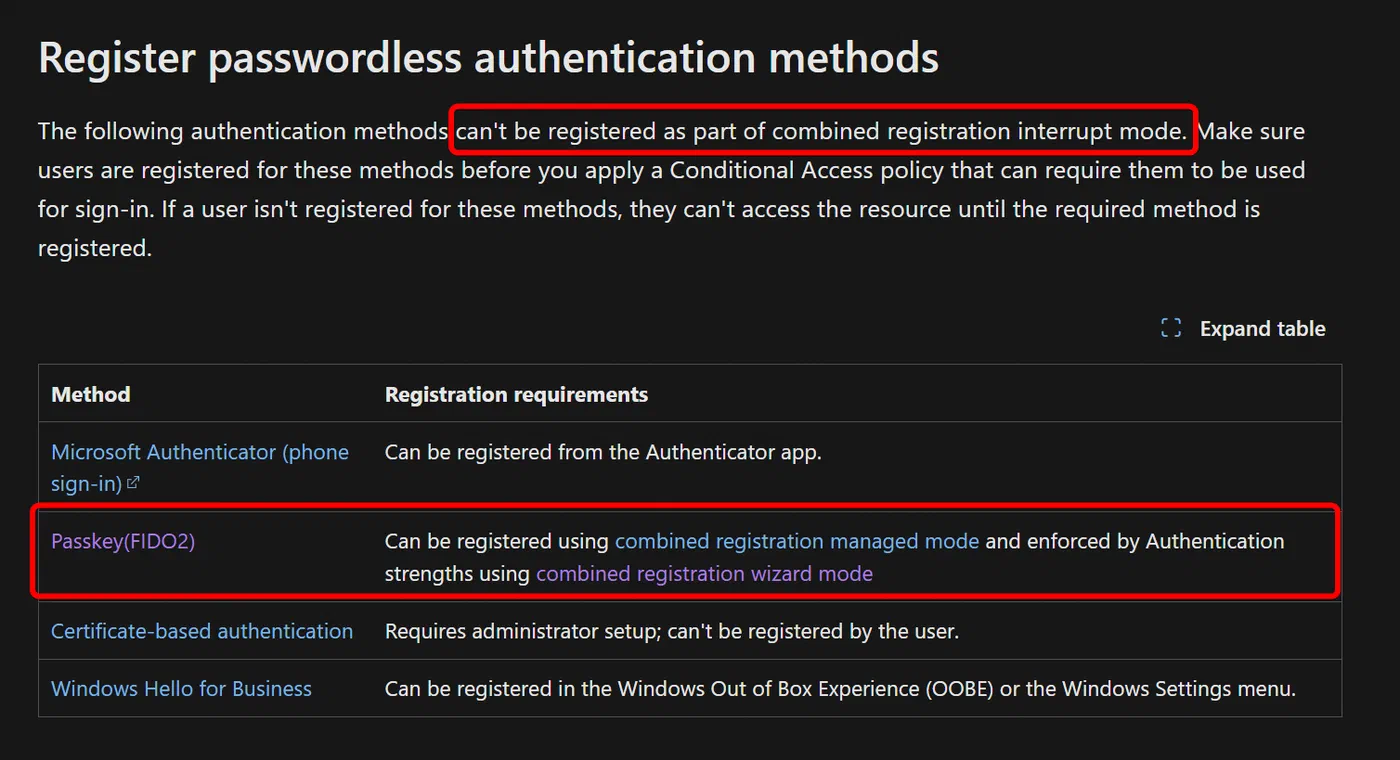 Screenshot 15 from Things you should know before rolling out device-bound passkeys in Microsoft Authenticator App