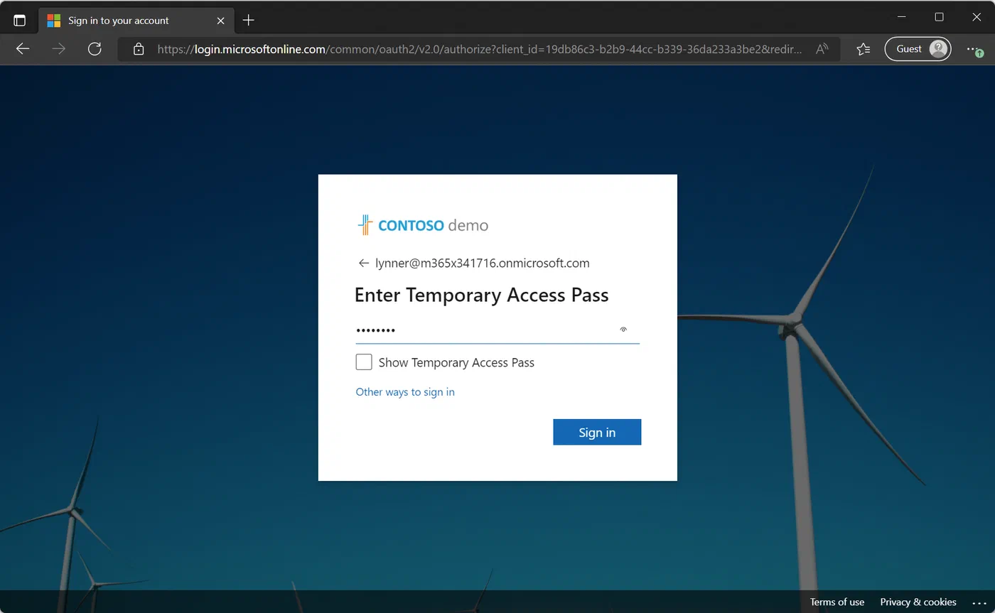 Screenshot related to End-user experience