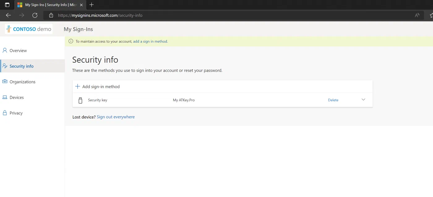 Screenshot related to End-user experience
