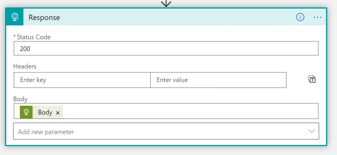 Logic Apps response action returning the HTTP request body