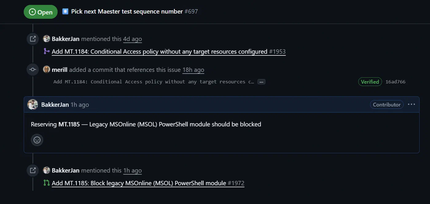 AI-assisted Maester pull request workflow